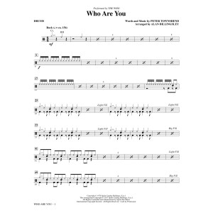 Who Are You (arr. Alan Billingsley) - Drums